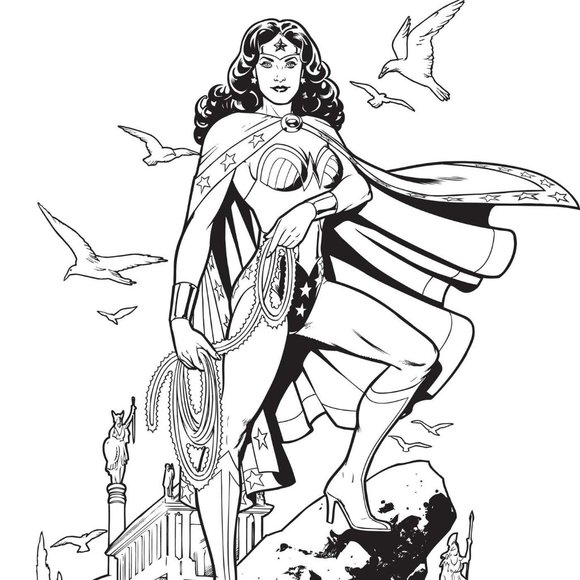 DC Comics: Wonder Woman Coloring Book Paperback - Picture 3 of 6